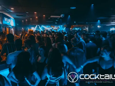 A professional photo of guests enjoying themselves at Cocktails Nightclub from our gallery.