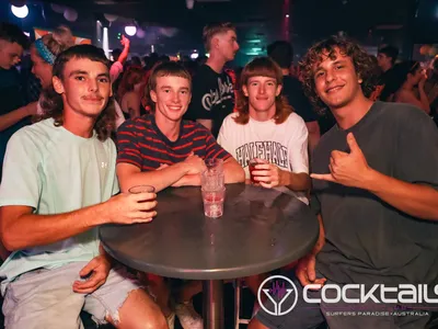 A professional photo of guests enjoying themselves at Cocktails Nightclub from our gallery.