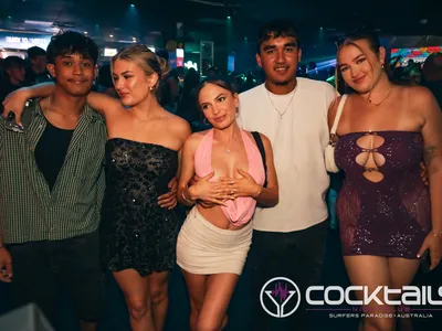 A professional photo of guests enjoying themselves at Cocktails Nightclub from our gallery.