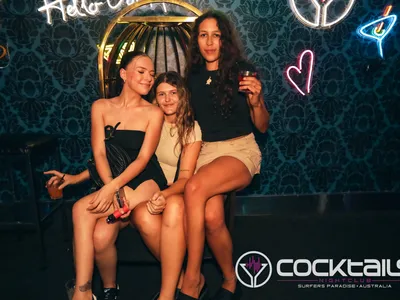 A professional photo of guests enjoying themselves at Cocktails Nightclub from our gallery.