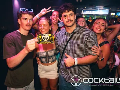 A professional photo of guests enjoying themselves at Cocktails Nightclub from our gallery.