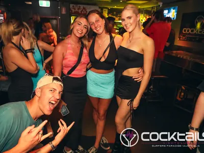 A professional photo of guests enjoying themselves at Cocktails Nightclub from our gallery.