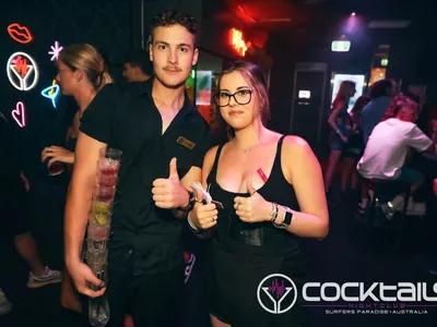 A professional photo of guests enjoying themselves at Cocktails Nightclub from our gallery.