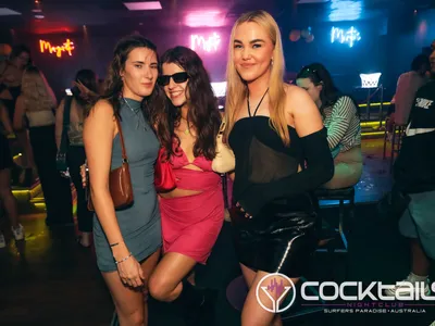 A professional photo of guests enjoying themselves at Cocktails Nightclub from our gallery.