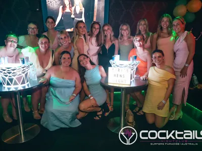 A professional photo of guests enjoying themselves at Cocktails Nightclub from our gallery.