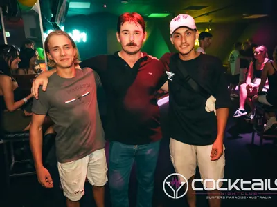 A professional photo of guests enjoying themselves at Cocktails Nightclub from our gallery.