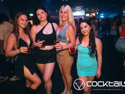 A professional photo of guests enjoying themselves at Cocktails Nightclub from our gallery.