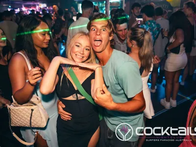 A professional photo of guests enjoying themselves at Cocktails Nightclub from our gallery.