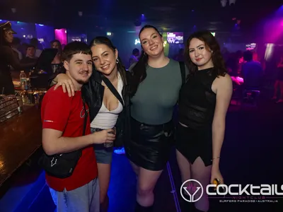 A professional photo of guests enjoying themselves at Cocktails Nightclub from our gallery.