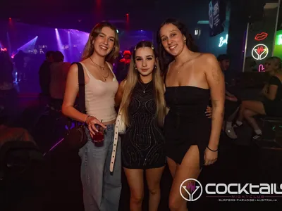 A professional photo of guests enjoying themselves at Cocktails Nightclub from our gallery.