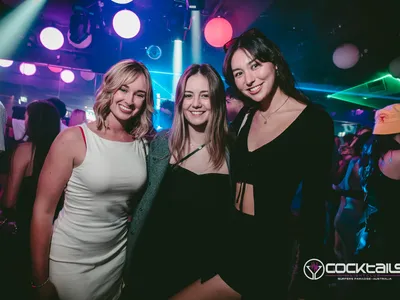 A professional photo of guests enjoying themselves at Cocktails Nightclub from our gallery.