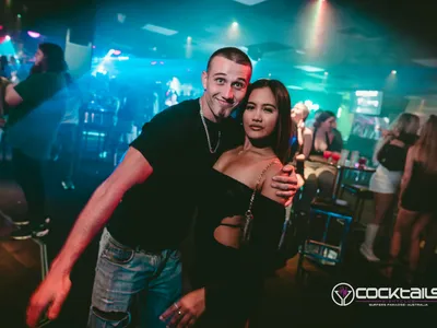 A professional photo of guests enjoying themselves at Cocktails Nightclub from our gallery.