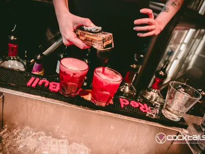 A professional photo of guests enjoying themselves at Cocktails Nightclub from our gallery.