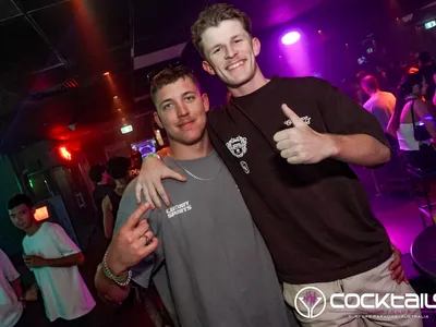 A professional photo of guests enjoying themselves at Cocktails Nightclub from our gallery.