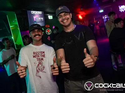 A professional photo of guests enjoying themselves at Cocktails Nightclub from our gallery.