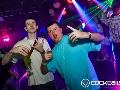 A professional photo of guests enjoying themselves at Cocktails Nightclub from our gallery.