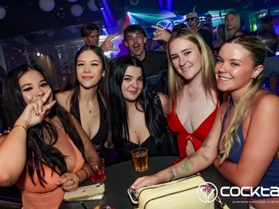 A professional photo of guests enjoying themselves at Cocktails Nightclub from our gallery.