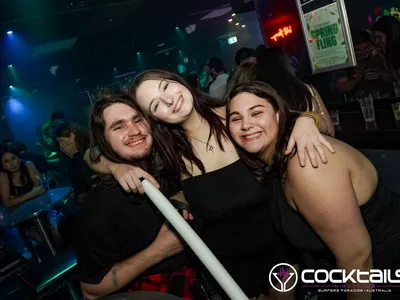 A professional photo of guests enjoying themselves at Cocktails Nightclub from our gallery.