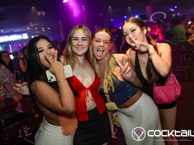 A professional photo of guests enjoying themselves at Cocktails Nightclub from our gallery.