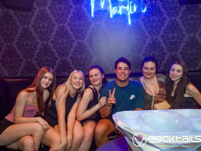 A professional photo of guests enjoying themselves at Cocktails Nightclub from our gallery.