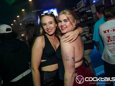 A professional photo of guests enjoying themselves at Cocktails Nightclub from our gallery.