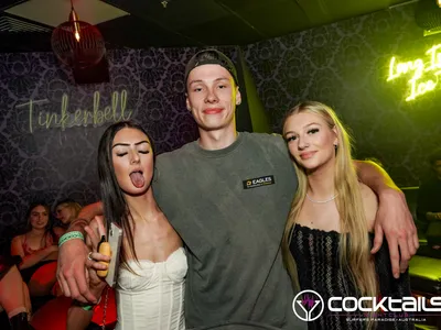 A professional photo of guests enjoying themselves at Cocktails Nightclub from our gallery.