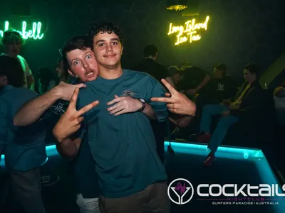 A professional photo of guests enjoying themselves at Cocktails Nightclub from our gallery.