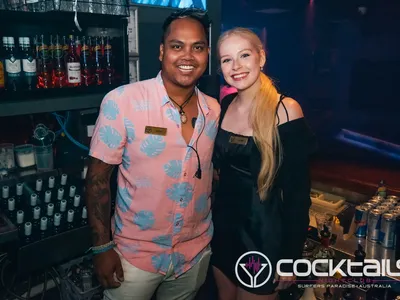 A professional photo of guests enjoying themselves at Cocktails Nightclub from our gallery.