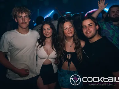 A professional photo of guests enjoying themselves at Cocktails Nightclub from our gallery.