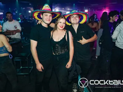 A professional photo of guests enjoying themselves at Cocktails Nightclub from our gallery.