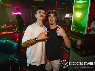 A professional photo of guests enjoying themselves at Cocktails Nightclub from our gallery.