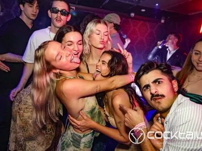 A professional photo of guests enjoying themselves at Cocktails Nightclub from our gallery.