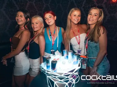 A professional photo of guests enjoying themselves at Cocktails Nightclub from our gallery.