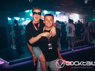 A professional photo of guests enjoying themselves at Cocktails Nightclub from our gallery.