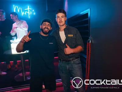 A professional photo of guests enjoying themselves at Cocktails Nightclub from our gallery.