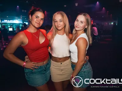 A professional photo of guests enjoying themselves at Cocktails Nightclub from our gallery.