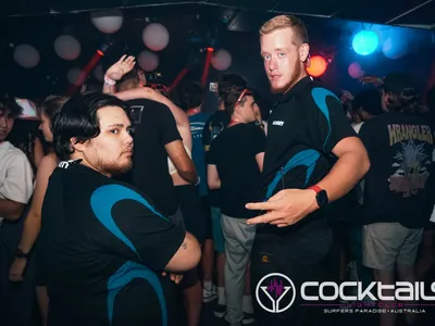 A professional photo of guests enjoying themselves at Cocktails Nightclub from our gallery.