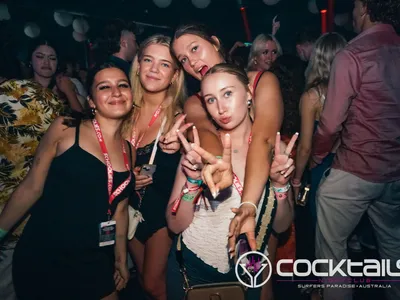 A professional photo of guests enjoying themselves at Cocktails Nightclub from our gallery.