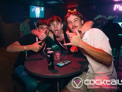 A professional photo of guests enjoying themselves at Cocktails Nightclub from our gallery.