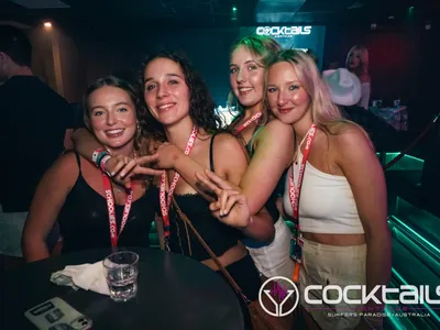 A professional photo of guests enjoying themselves at Cocktails Nightclub from our gallery.