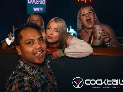 A professional photo of guests enjoying themselves at Cocktails Nightclub from our gallery.