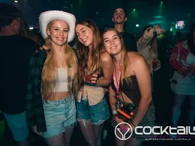 A professional photo of guests enjoying themselves at Cocktails Nightclub from our gallery.