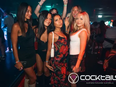 A professional photo of guests enjoying themselves at Cocktails Nightclub from our gallery.