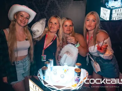 A professional photo of guests enjoying themselves at Cocktails Nightclub from our gallery.