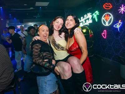 A professional photo of guests enjoying themselves at Cocktails Nightclub from our gallery.