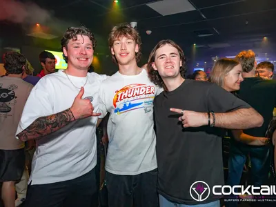 A professional photo of guests enjoying themselves at Cocktails Nightclub from our gallery.