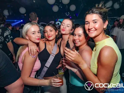 A professional photo of guests enjoying themselves at Cocktails Nightclub from our gallery.