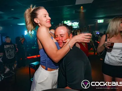 A professional photo of guests enjoying themselves at Cocktails Nightclub from our gallery.