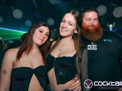 A professional photo of guests enjoying themselves at Cocktails Nightclub from our gallery.