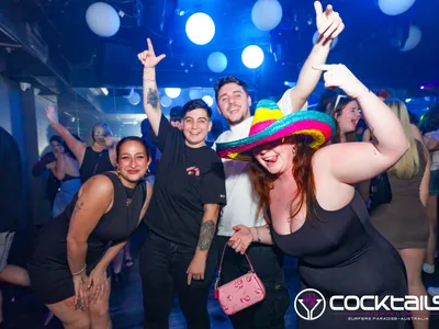 A professional photo of guests enjoying themselves at Cocktails Nightclub from our gallery.